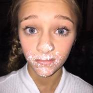 When your job makes you do crazy things.... #cakeface ??????